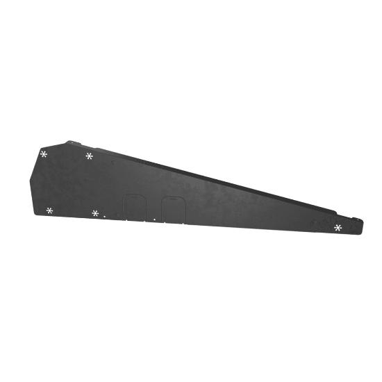 Picture of FlatFix Fusion wind deflector left black (base profile 1030mm - 1077mm)