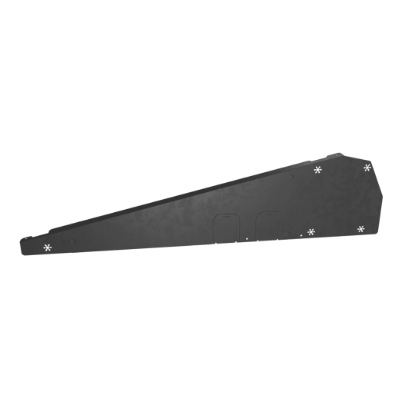 Picture of FlatFix Fusion wind deflector right black (base profile 1030mm - 1077mm)