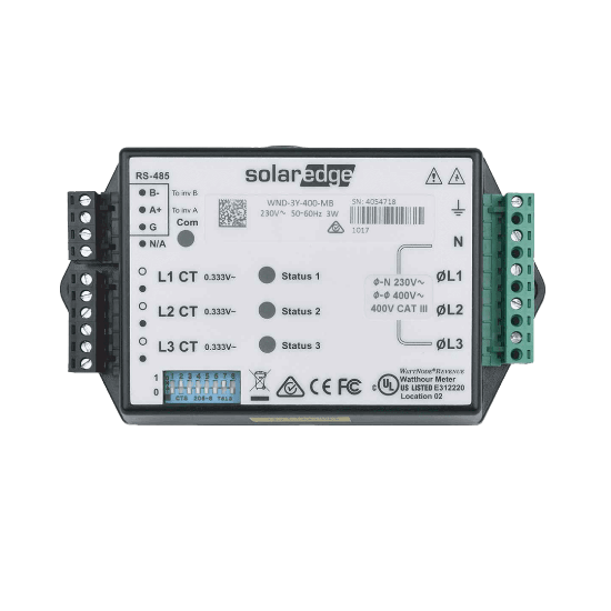 Picture of 1PH/3PH 230/400V SolarEdge Energy Meter K2 with Modbus Connection