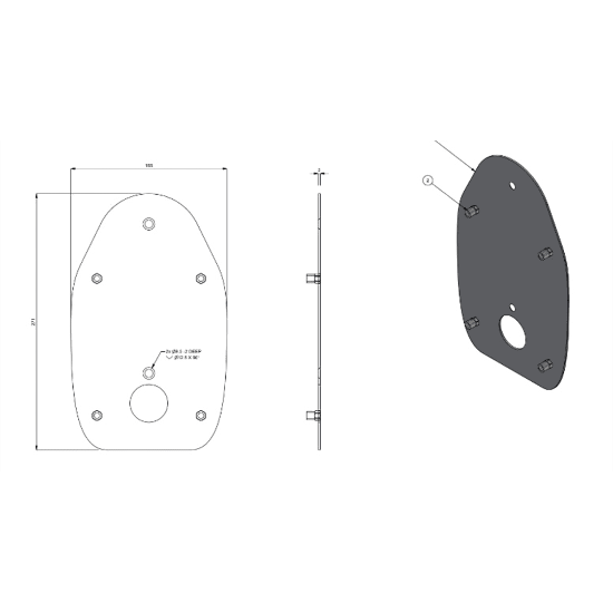 Picture of BG SYNC EV ChargePoint Mounting Plate