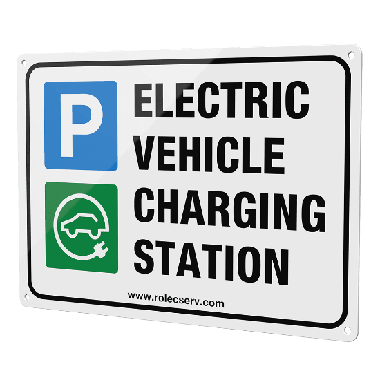 Picture of Aluminium A4 Landscape EV Parking Sign