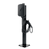 Picture of Universal EV Charging Post - Black Stainless Steel, Single/Dual Mount Compatible