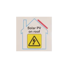 Picture of Over Laminated Solar PV on Roof Label (IS9210SA)